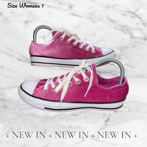 Converse Chuck Taylor Allstar Ox Velour Pink Sapphire